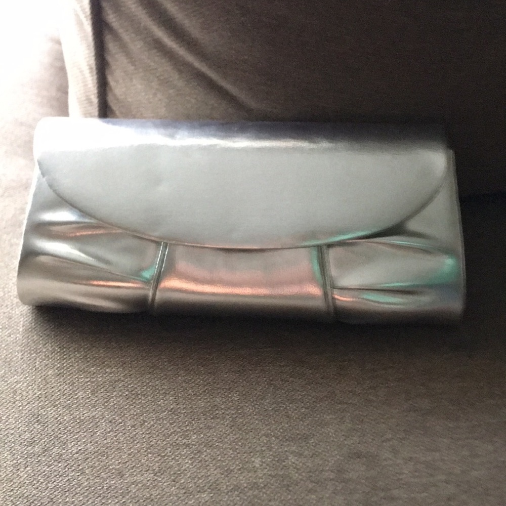 Small silver clutch
